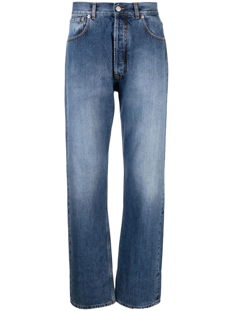 Blue Straight Leg Jeans