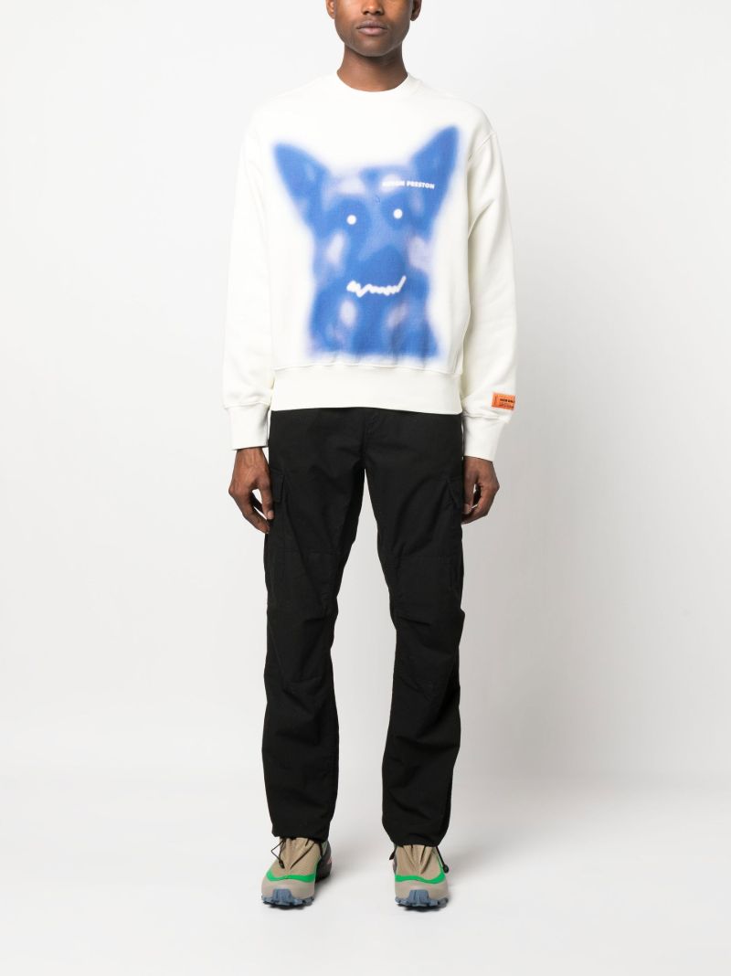 White Beware of Dog Sweatshirt