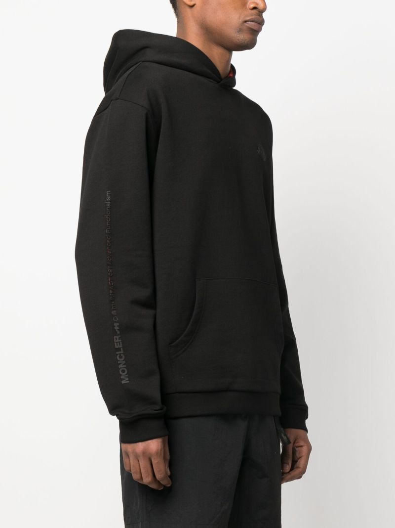 Black Logo Patch Hoodie