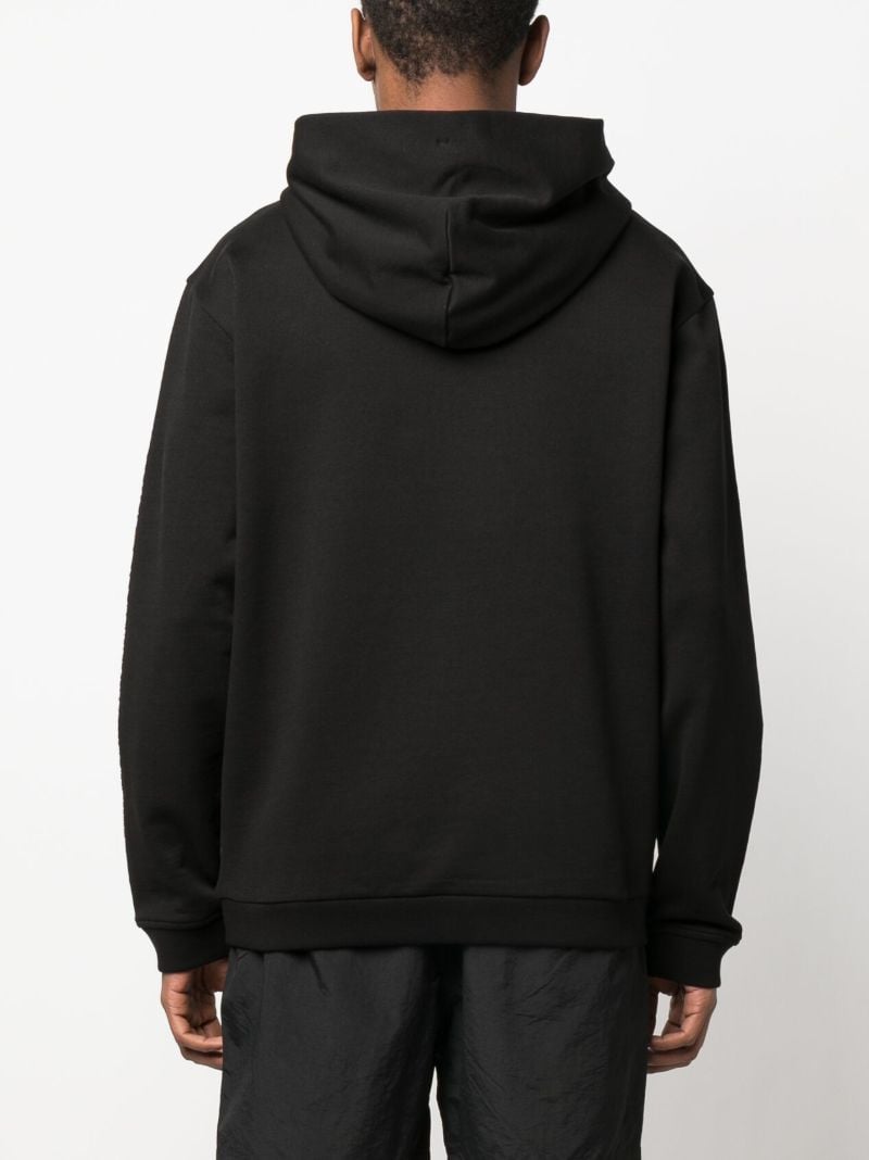 Black Logo Patch Hoodie