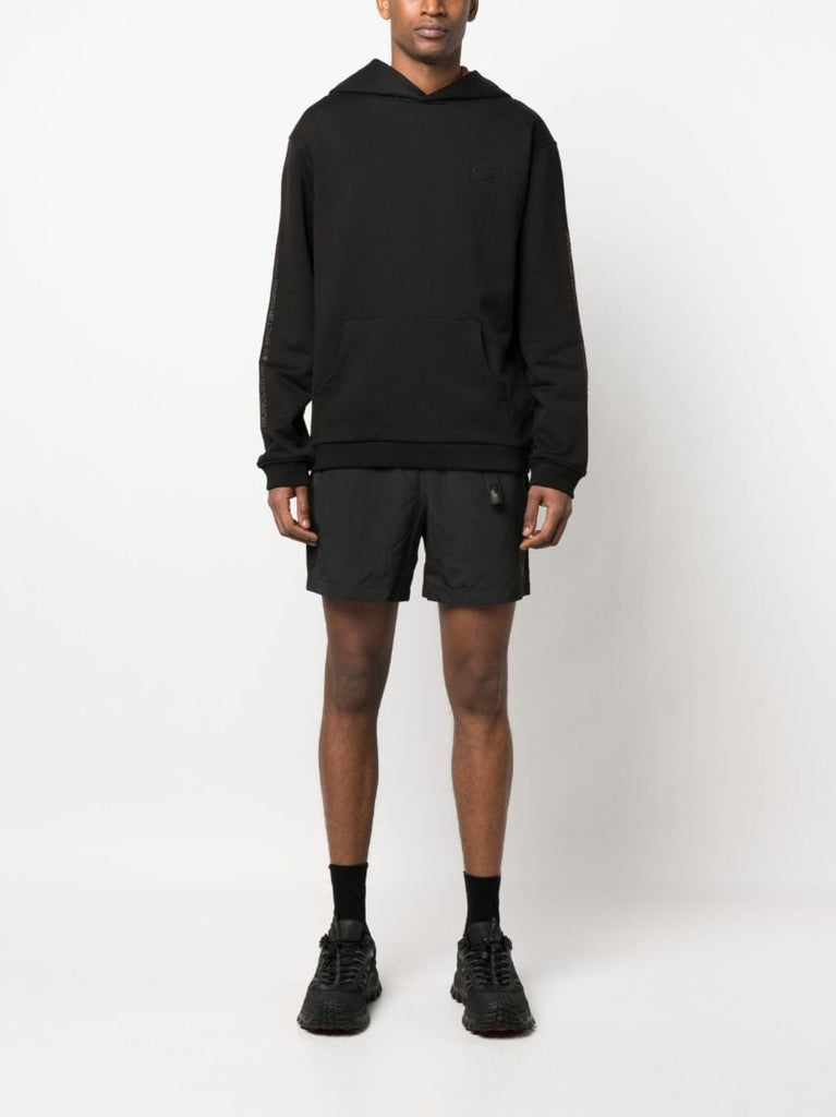 Black Logo Patch Hoodie