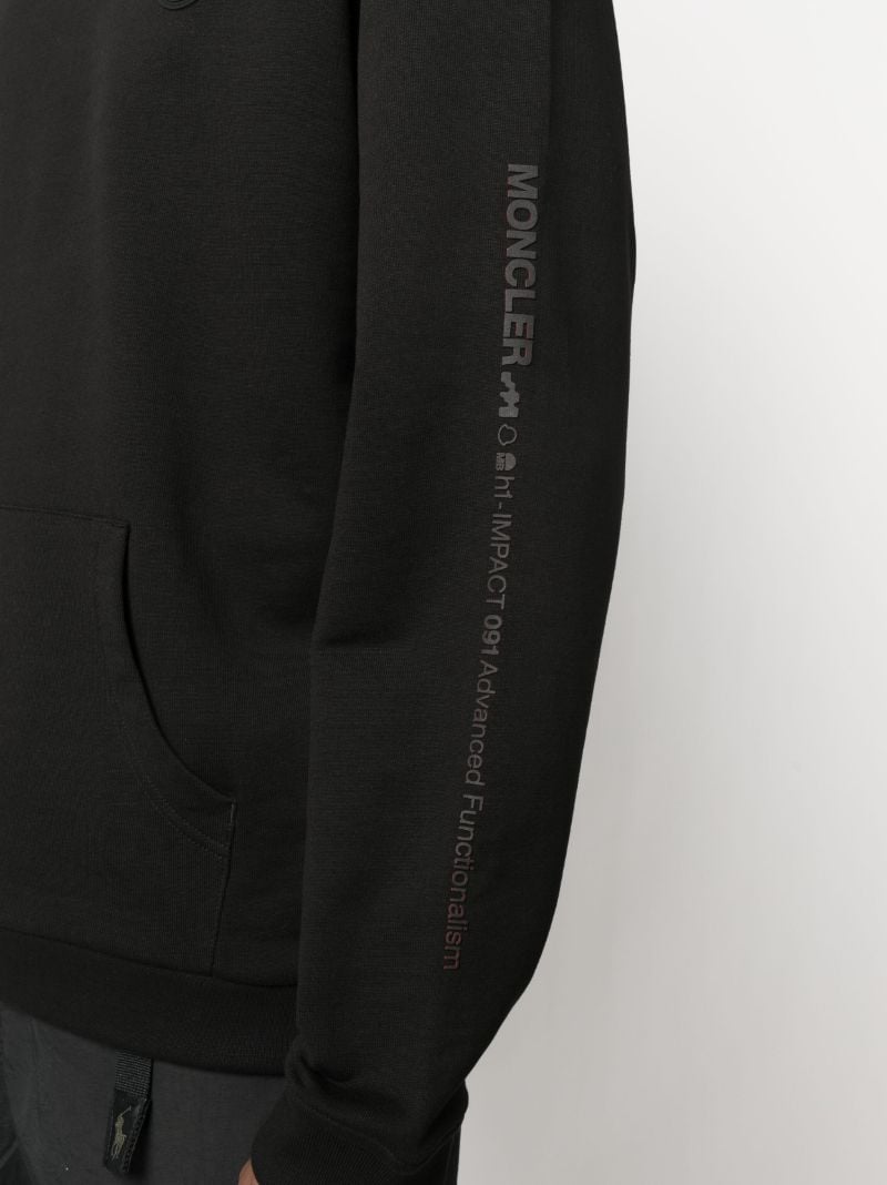 Black Logo Patch Hoodie