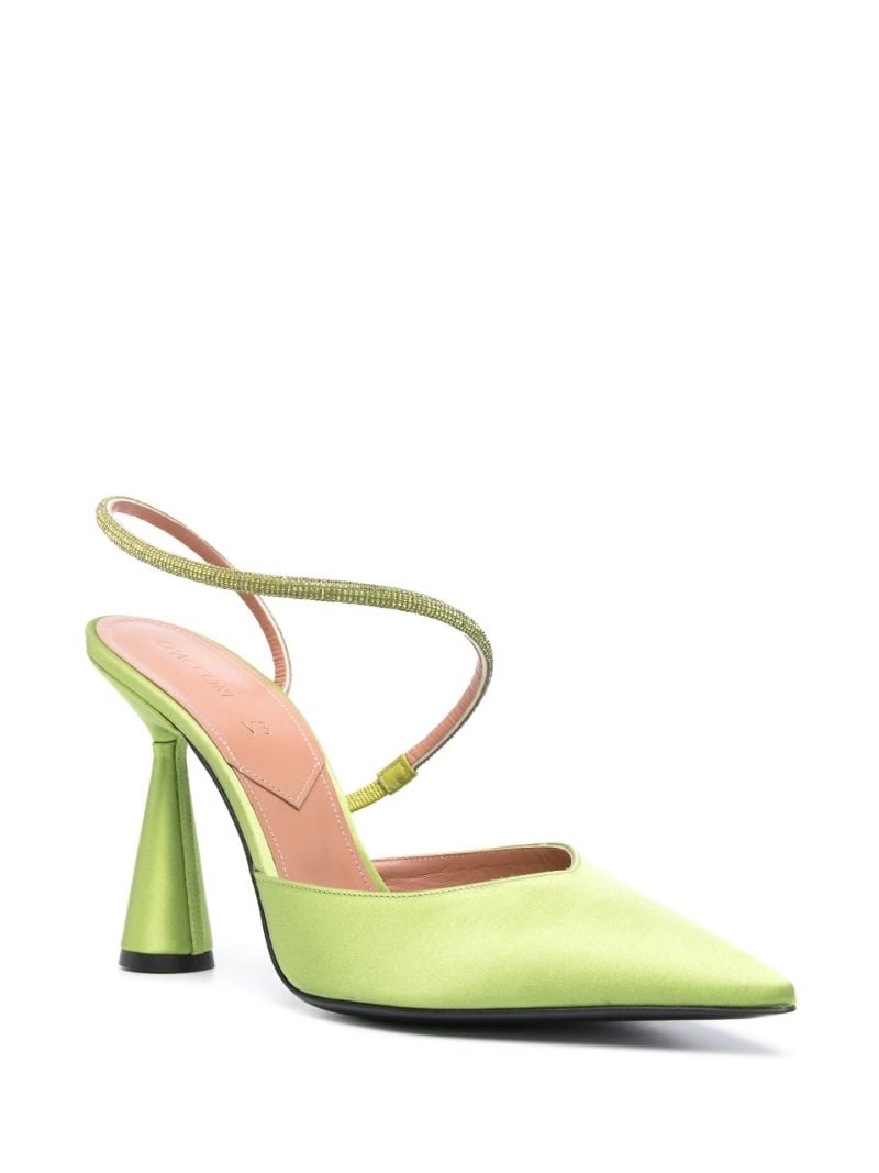 Green Saturn 100 Slingback Pumps