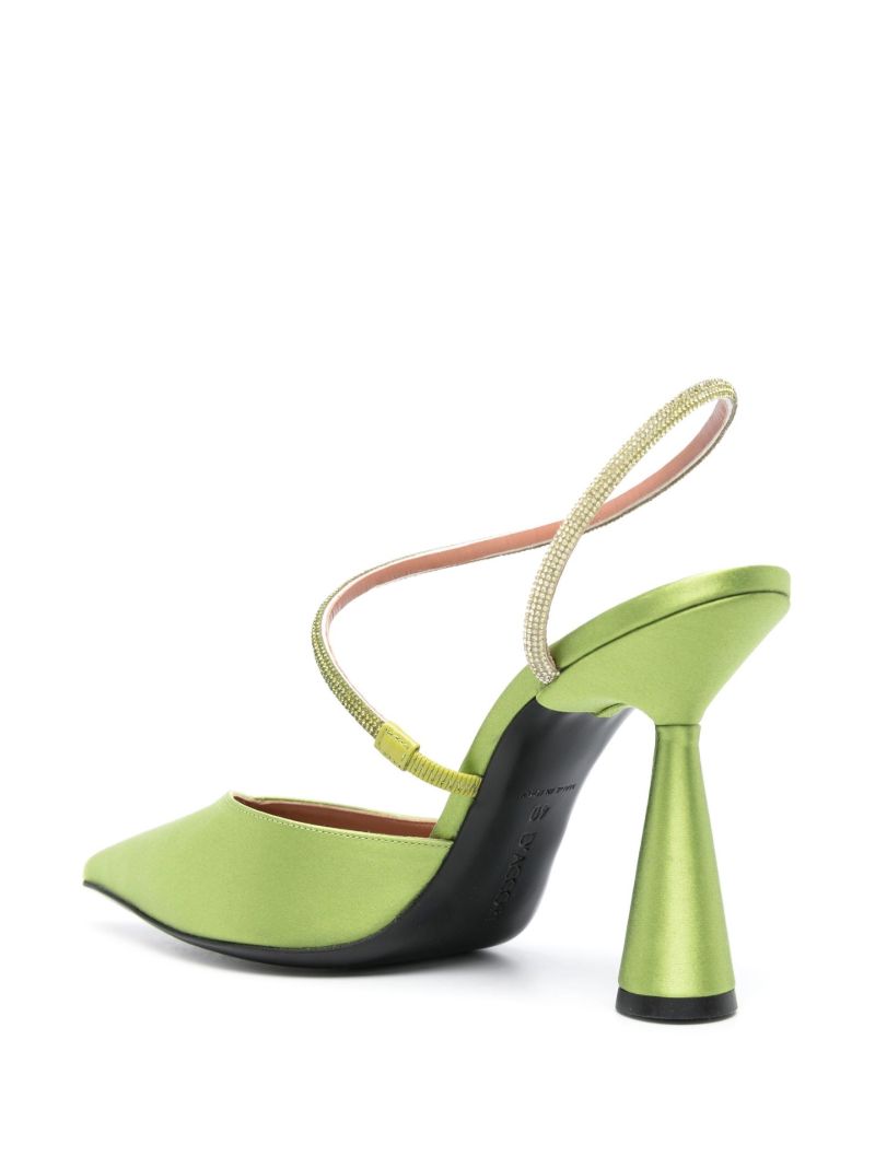 Green Saturn 100 Slingback Pumps