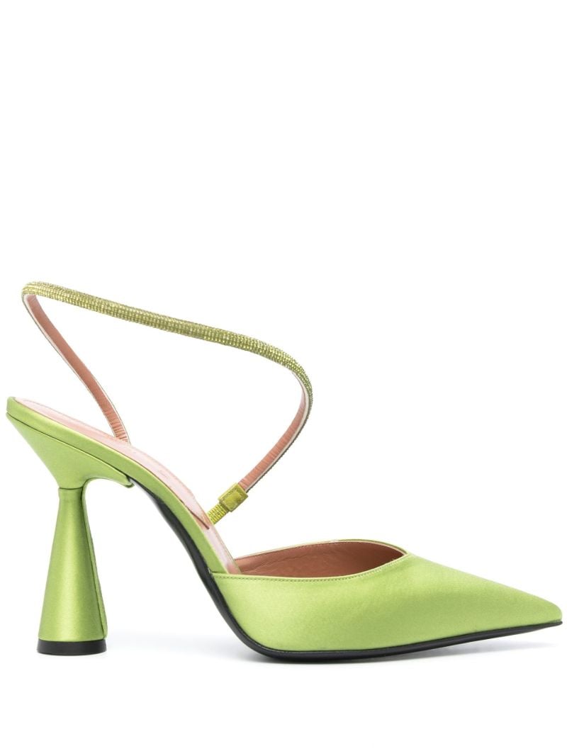 Green Saturn 100 Slingback Pumps