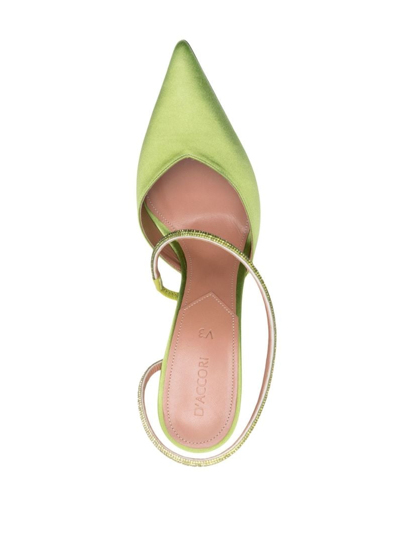 Green Saturn 100 Slingback Pumps