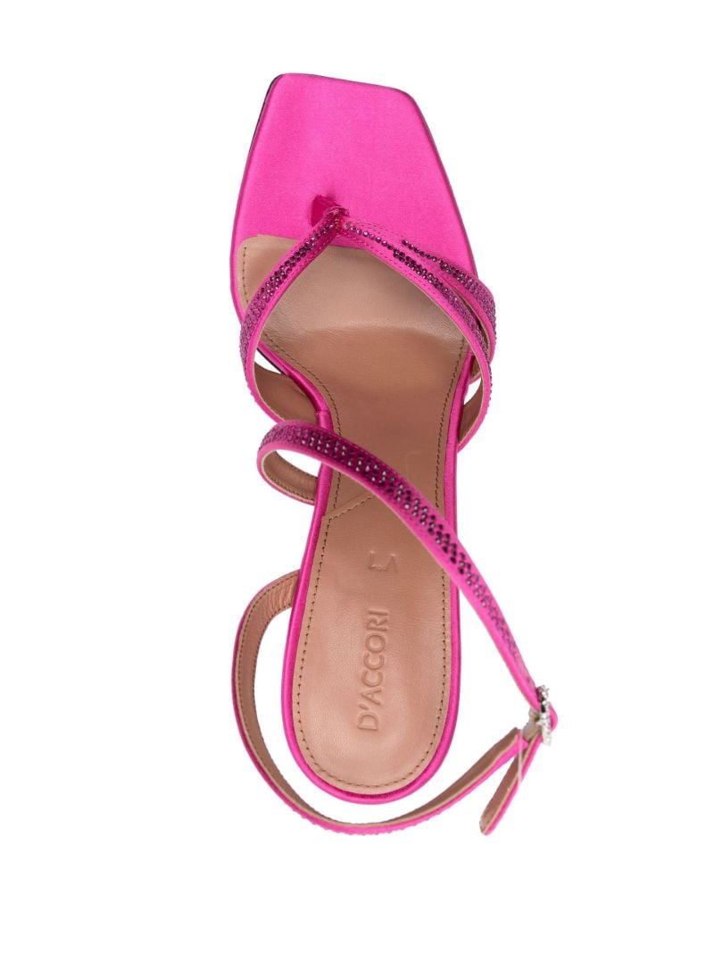 Pink Raya 100 Crystal Embellished Sandals
