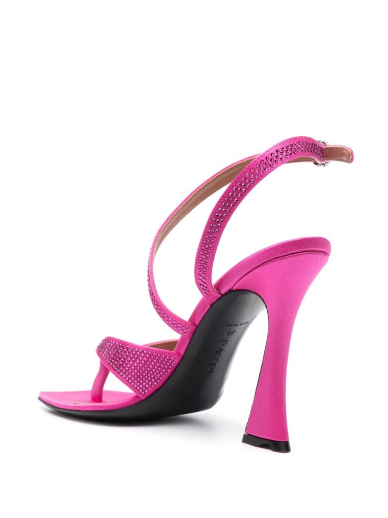 Pink Raya 100 Crystal Embellished Sandals