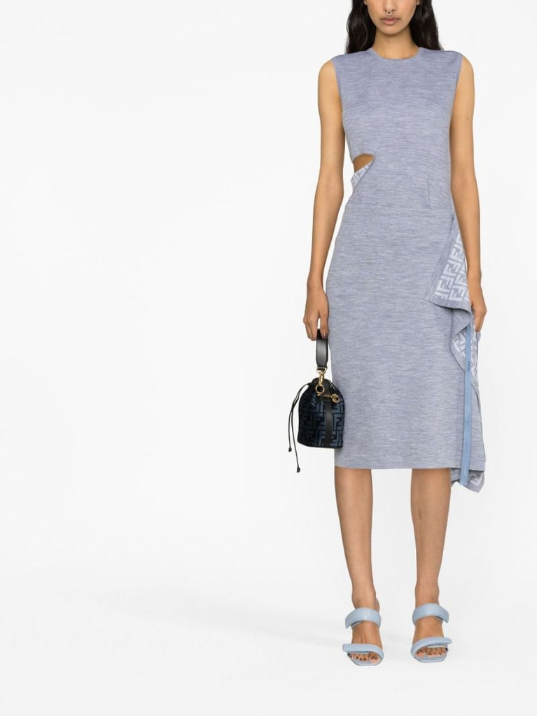 Grey Reversible Wool Vest Top