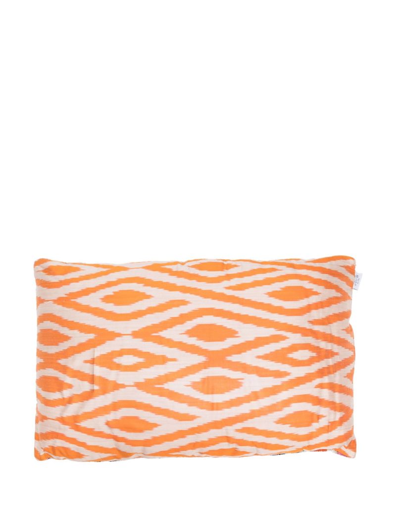 Orange Silk Cushion
