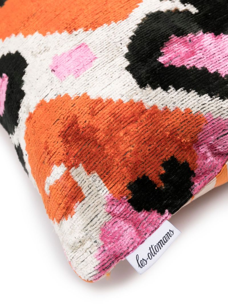 Orange Silk Cushion