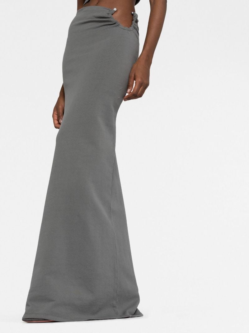Grey Organic Cotton Maxi Skirt