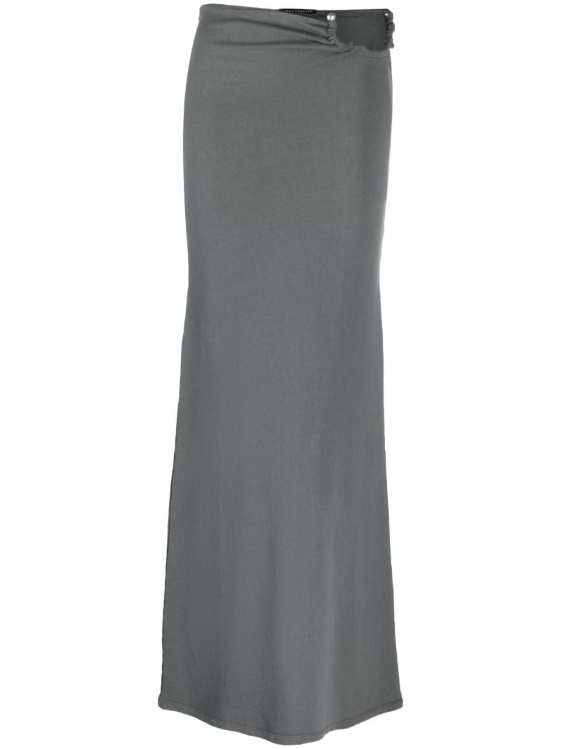Grey Organic Cotton Maxi Skirt