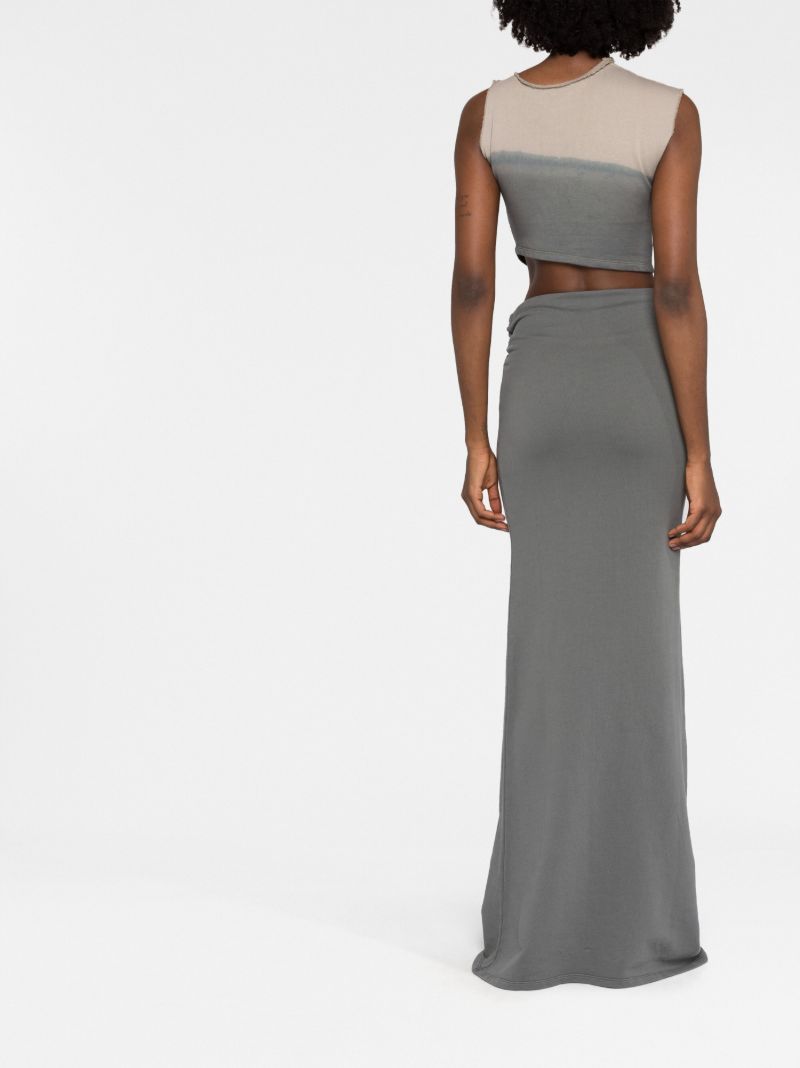 Grey Organic Cotton Maxi Skirt