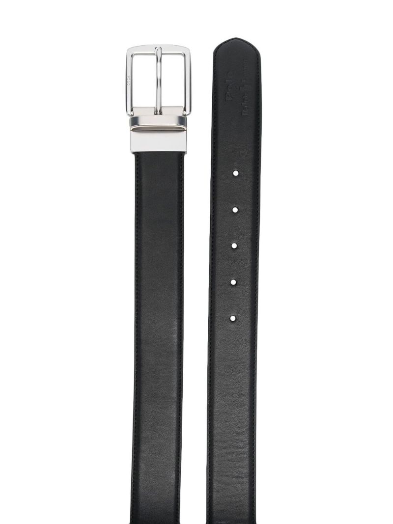 Black Leather Belt and Cardholder Set