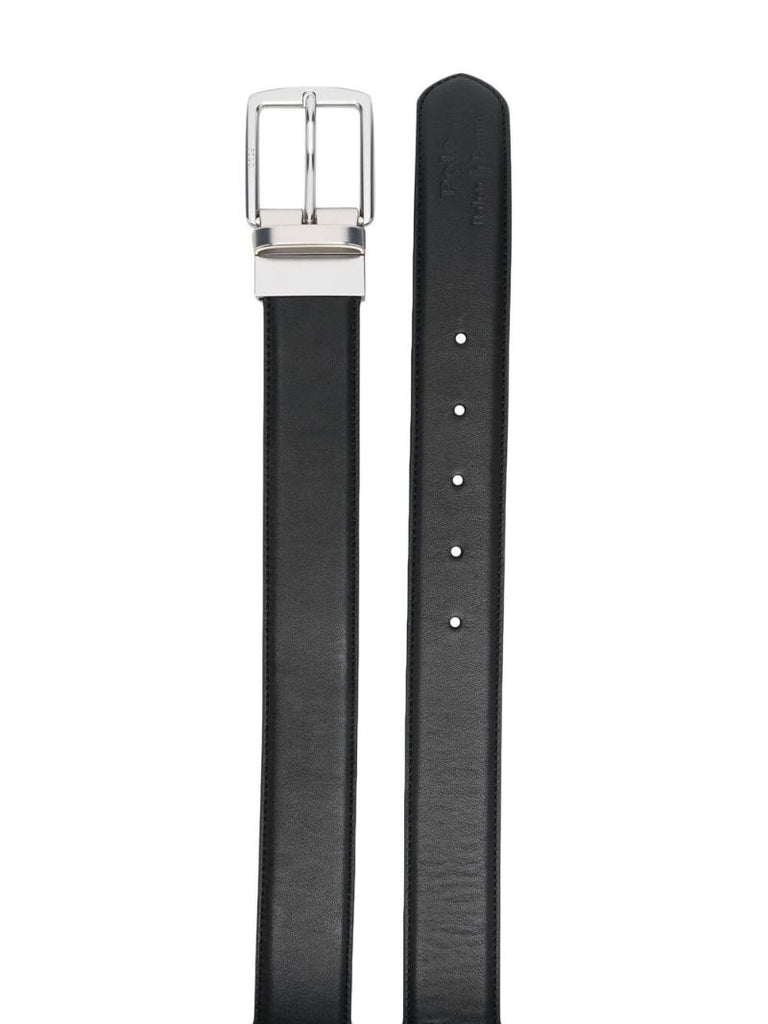 Black Leather Belt and Cardholder Set