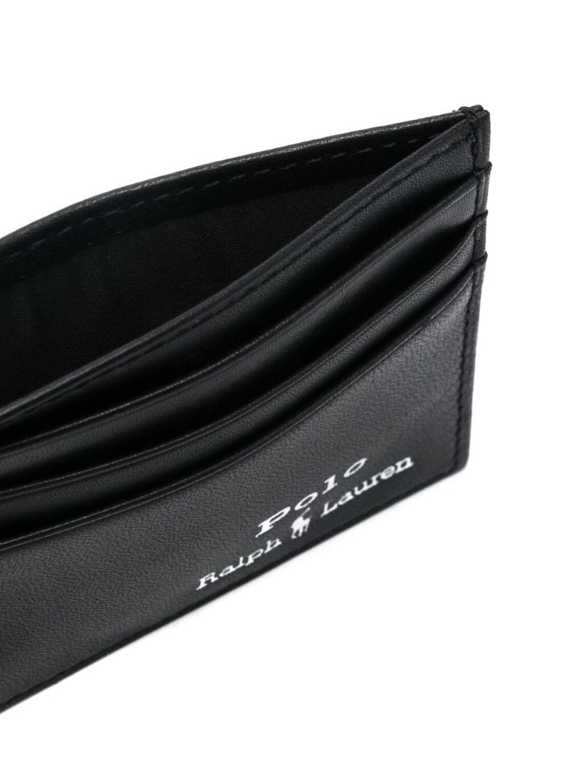 Black Leather Belt and Cardholder Set