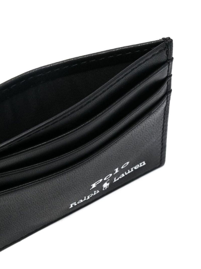 Black Leather Belt and Cardholder Set