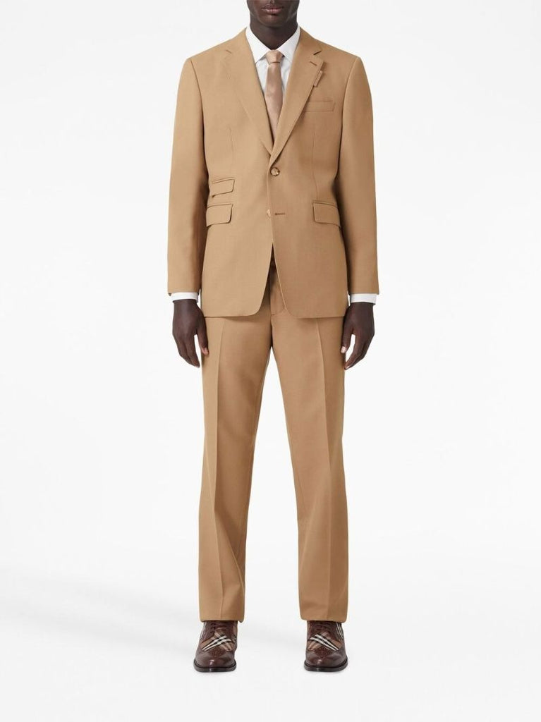 Brown Classic Fit Tailored Trousers