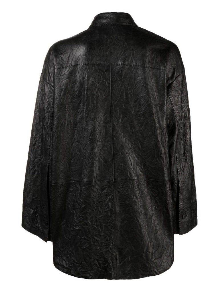 Black Barley Leather Shirt