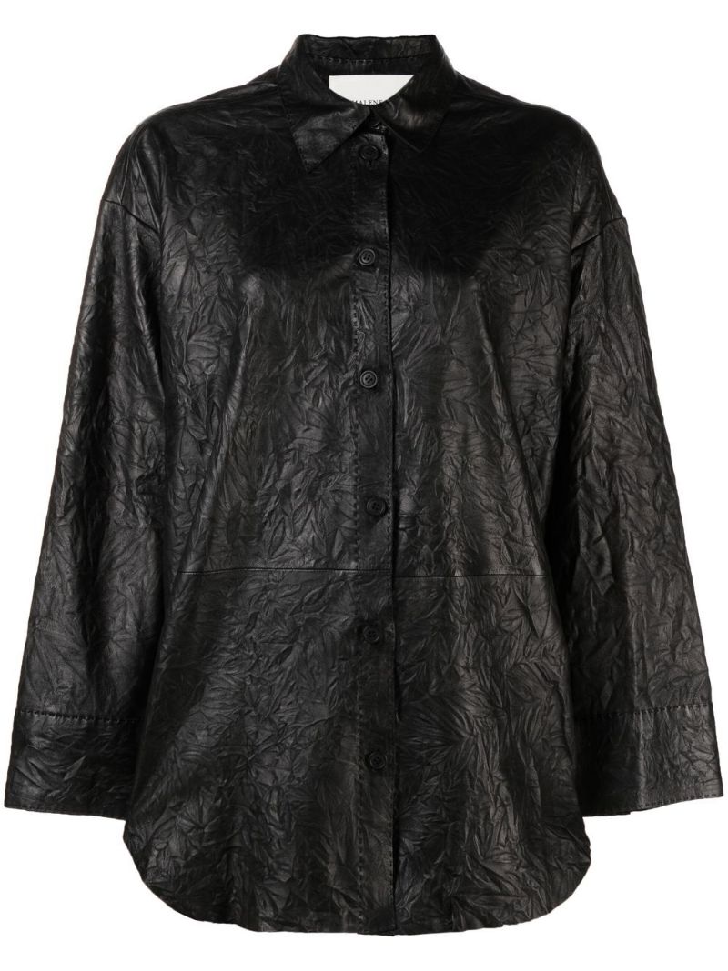 Black Barley Leather Shirt