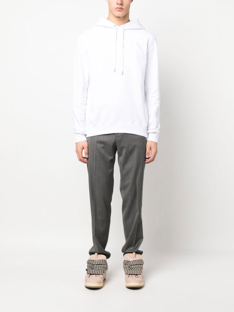 Grey Tailored Wool Trousers