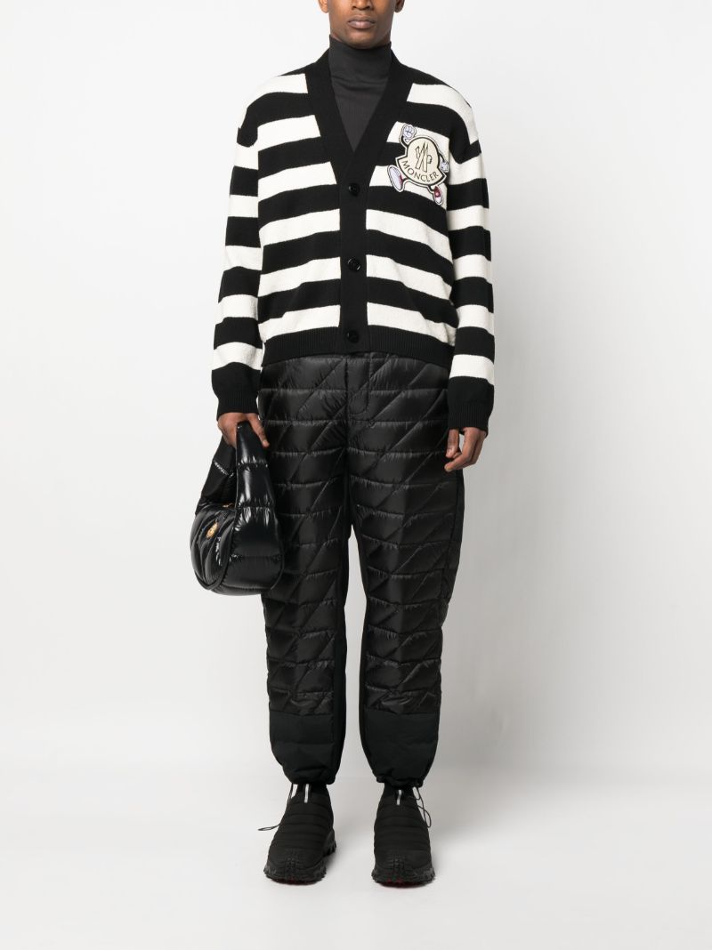 Black Striped Cardigan