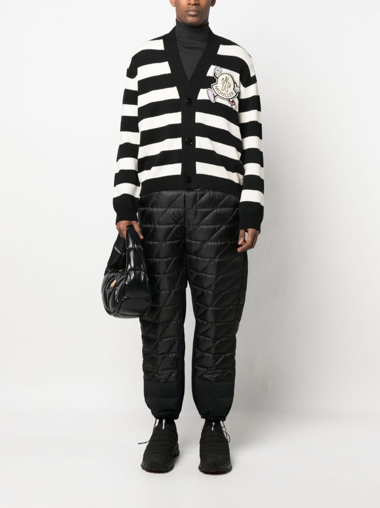 Black Striped Cardigan
