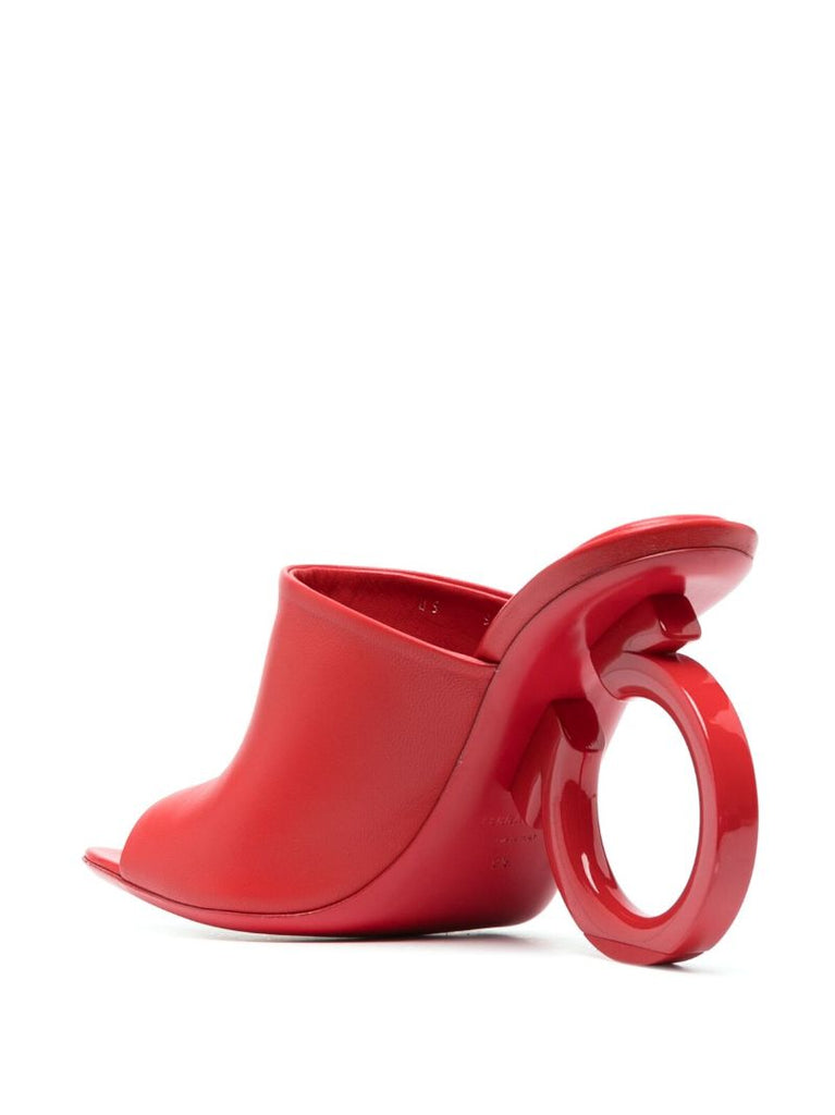 Red Astro 105 Leather Mules