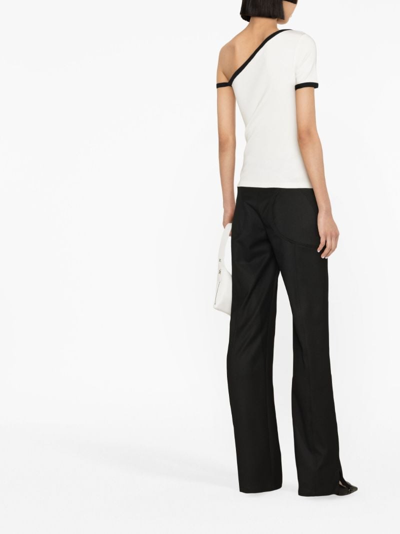 White Asymmetric Cotton T-shirt
