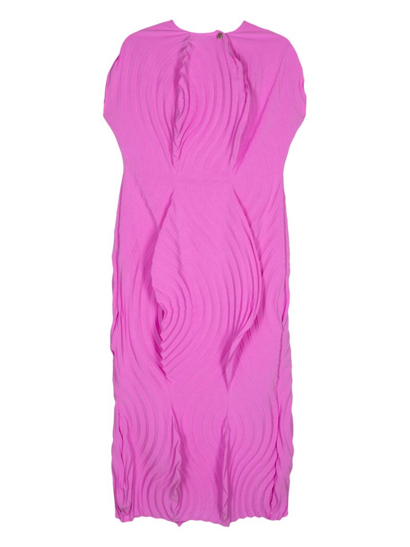 Resonant Pleats Midi Dress