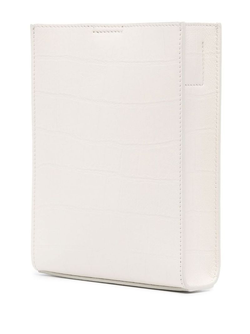 White Tangle Small Leather Cross Body Bag