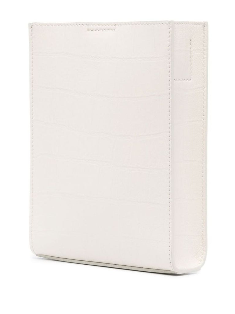 White Tangle Small Leather Cross Body Bag