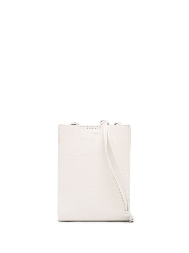 White Tangle Small Leather Cross Body Bag