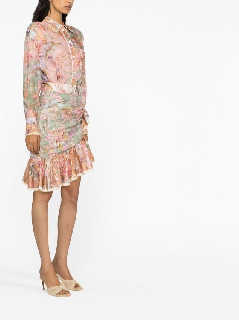Pink Cira Floral Print Shirt