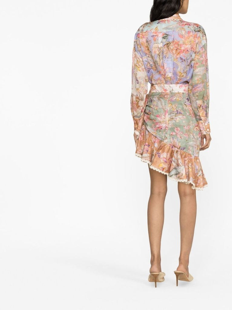 Pink Cira Floral Print Shirt
