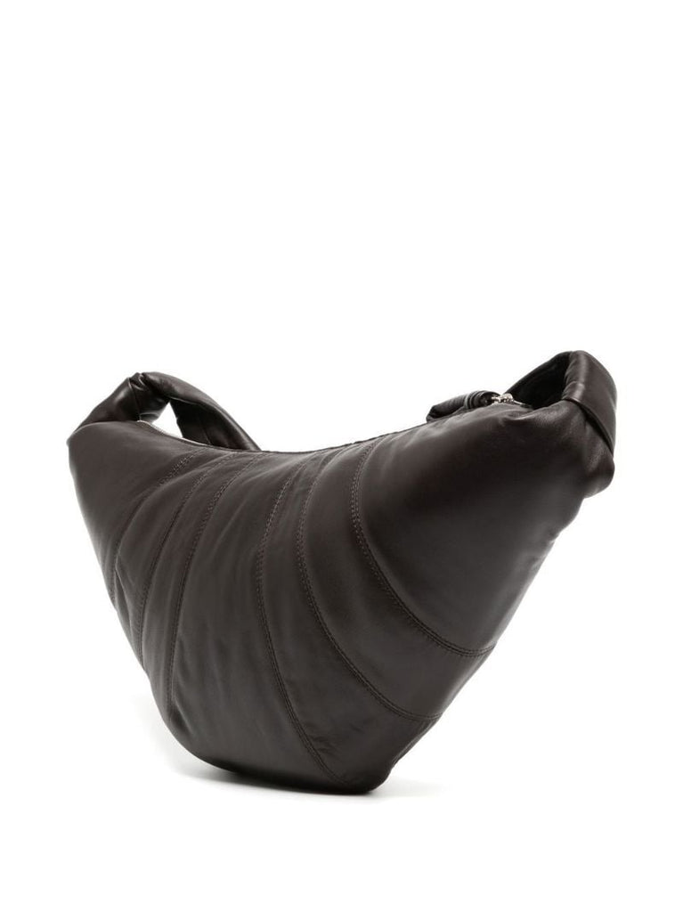 Brown Croissant Medium Leather Shoulder Bag