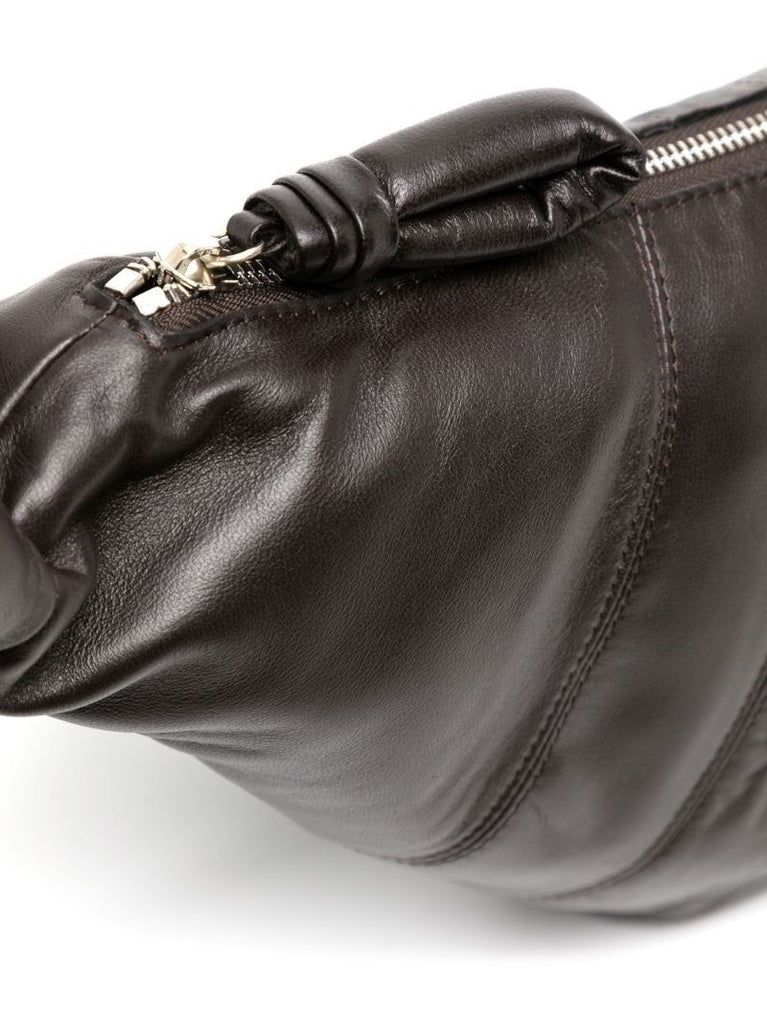 Brown Croissant Medium Leather Shoulder Bag