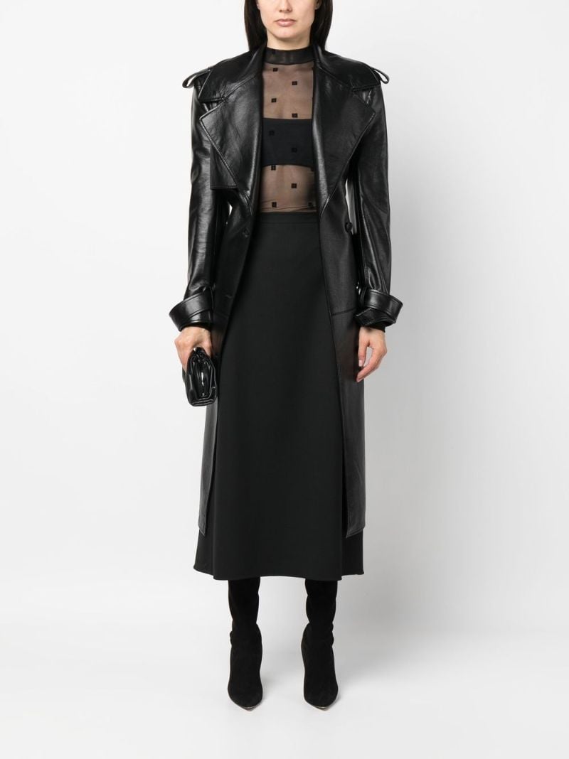 Black 4g Tulle Bodysuit