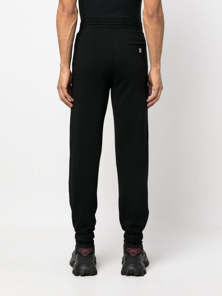 Black Logo Print Track Pants