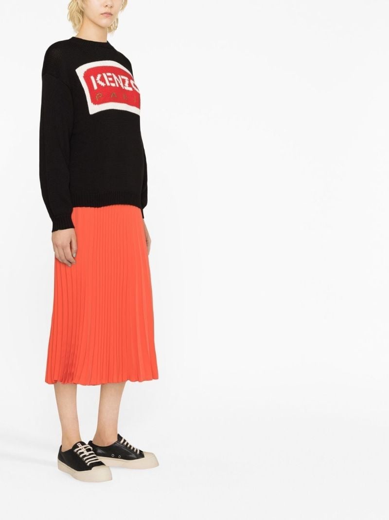 Black Logo-intarsia Sweater