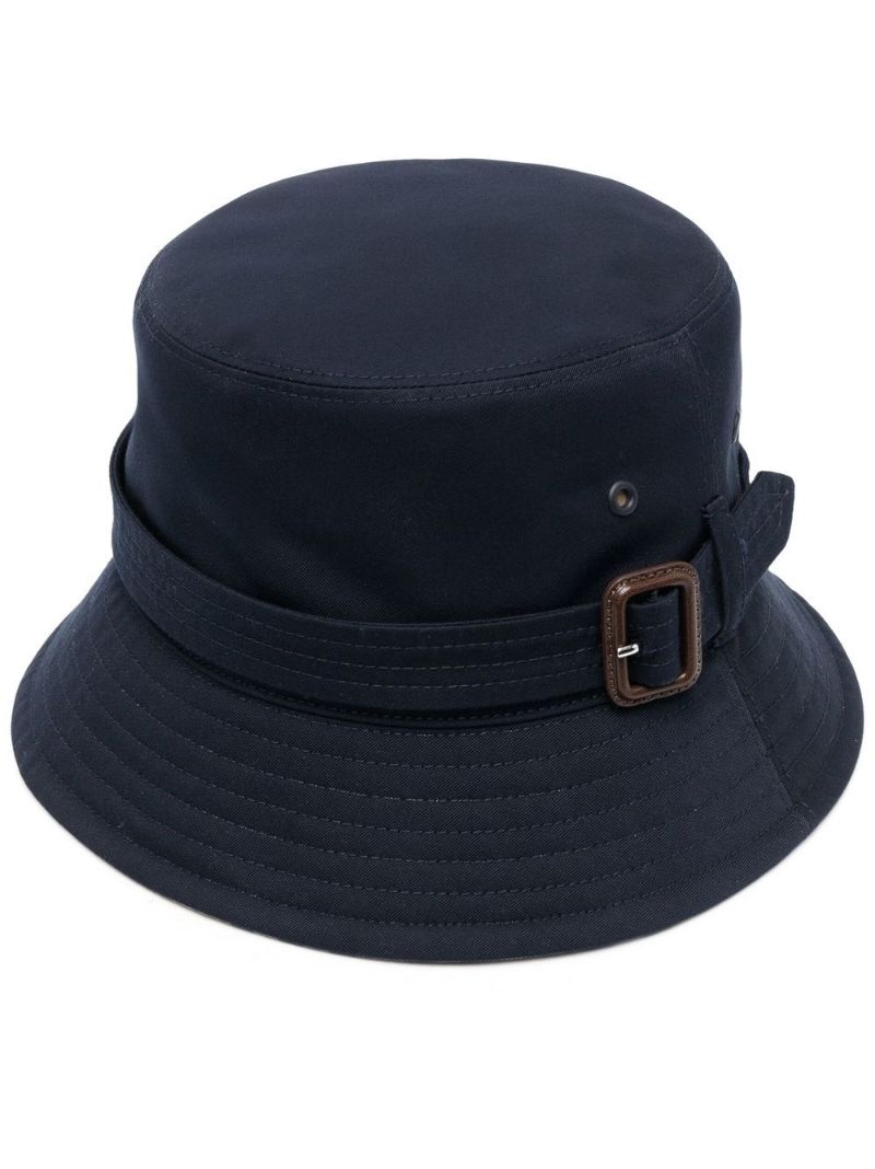 Blue Buckle Detail Bucket Hat