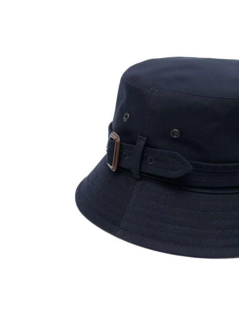 Blue Buckle Detail Bucket Hat