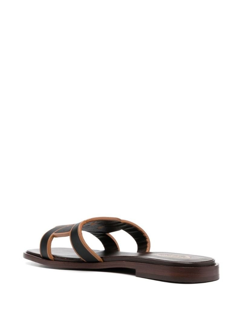Black Suede Flat Sandals