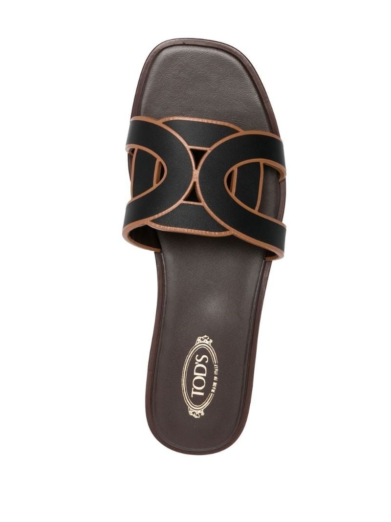 Black Suede Flat Sandals