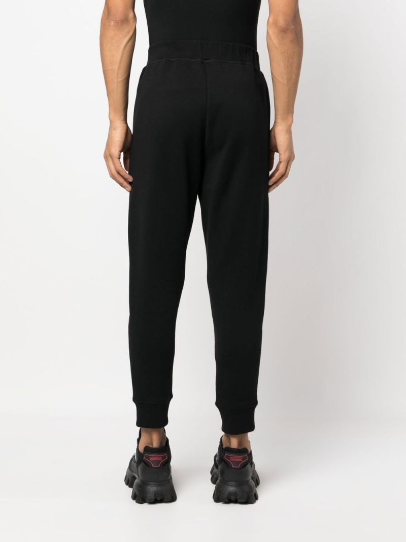 Black Icon Cotton Track Pants