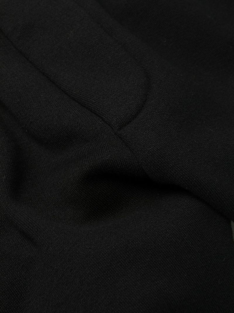 Black Icon Cotton Track Pants