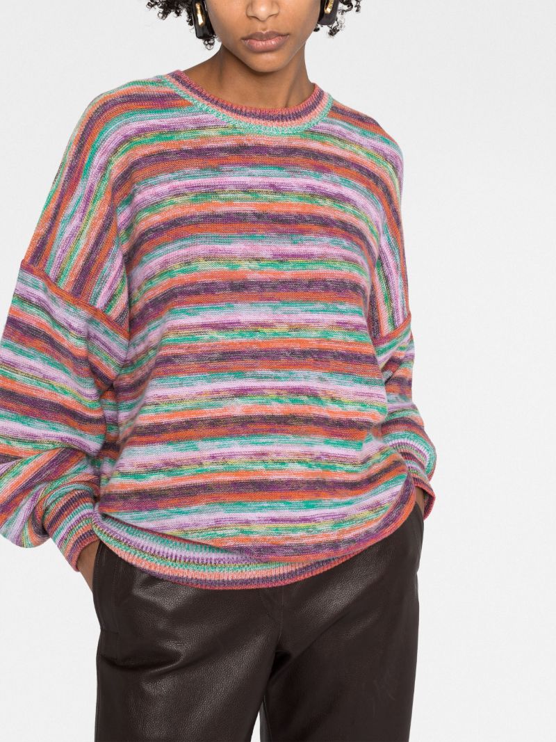 Multicolour Striped Wool Jumper
