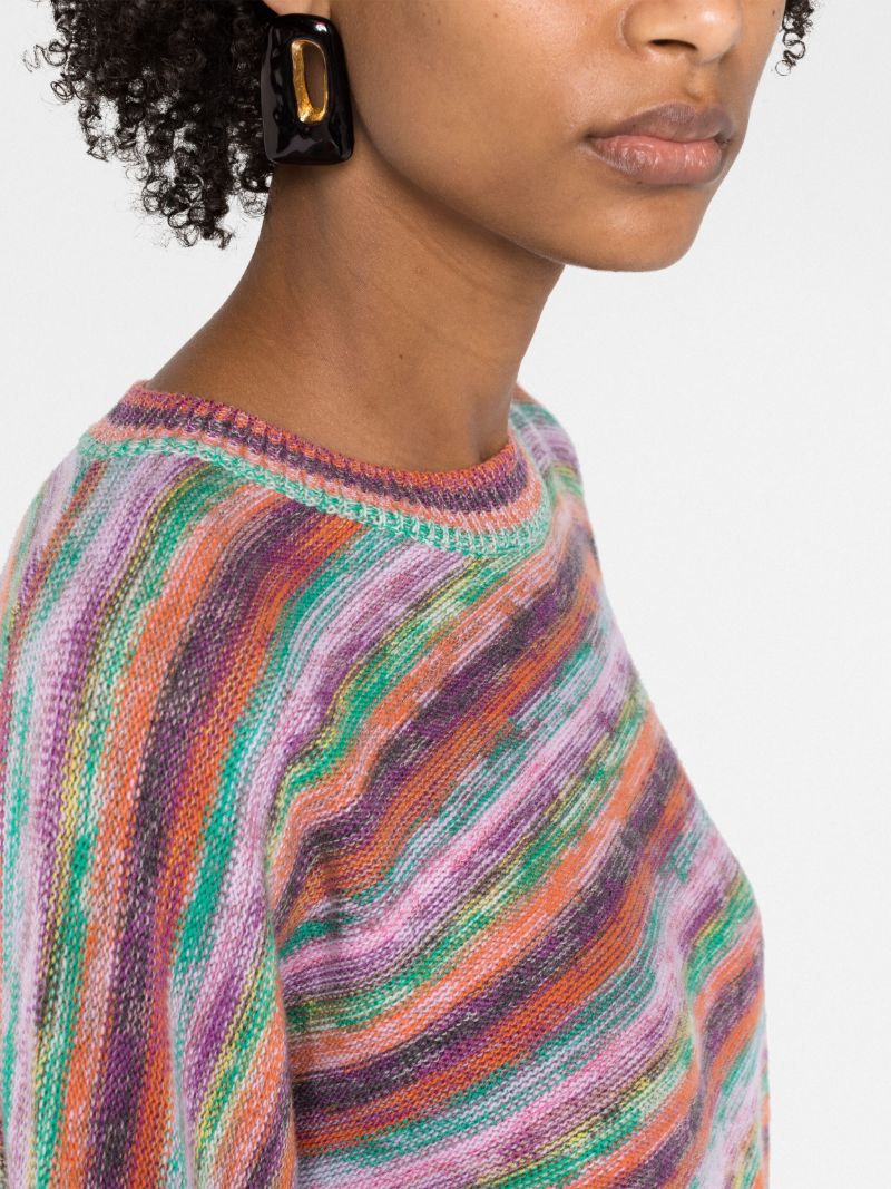 Multicolour Striped Wool Jumper