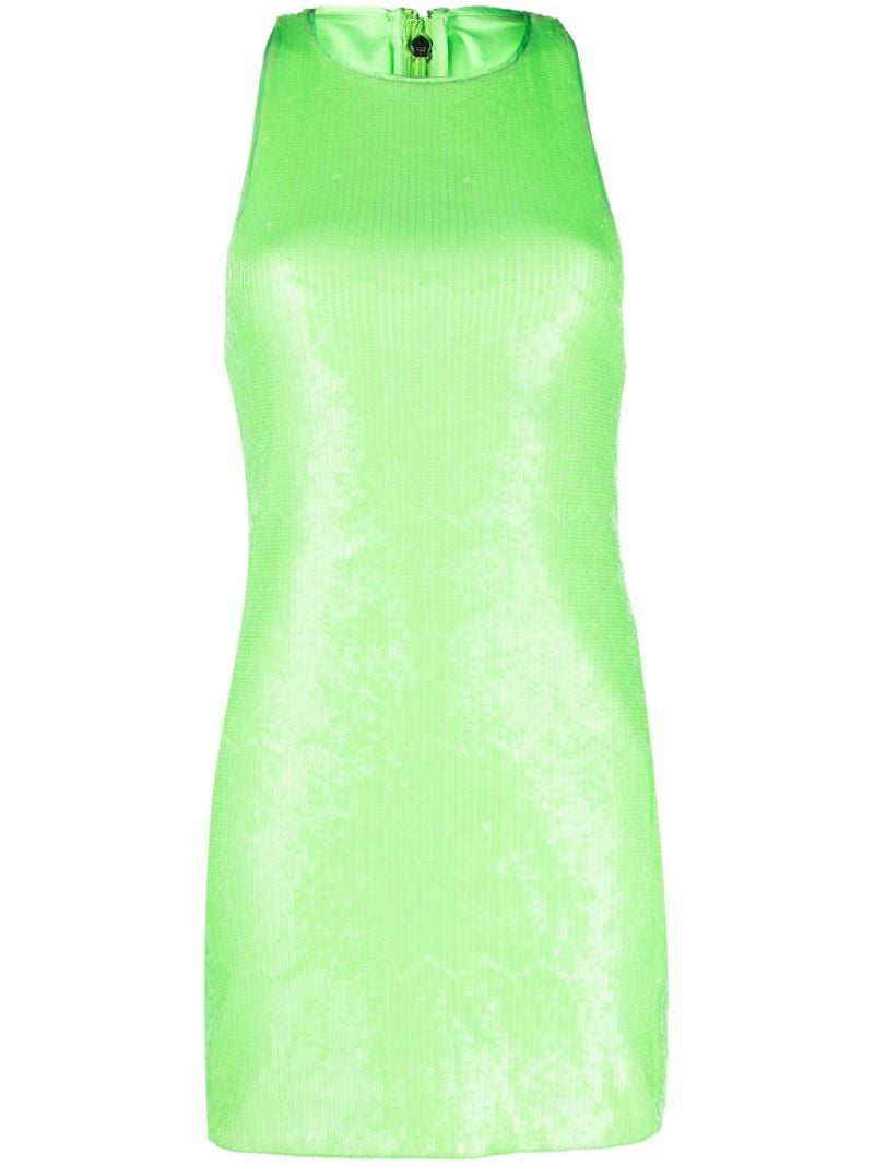 Green Ayley Sequin Mini Dress